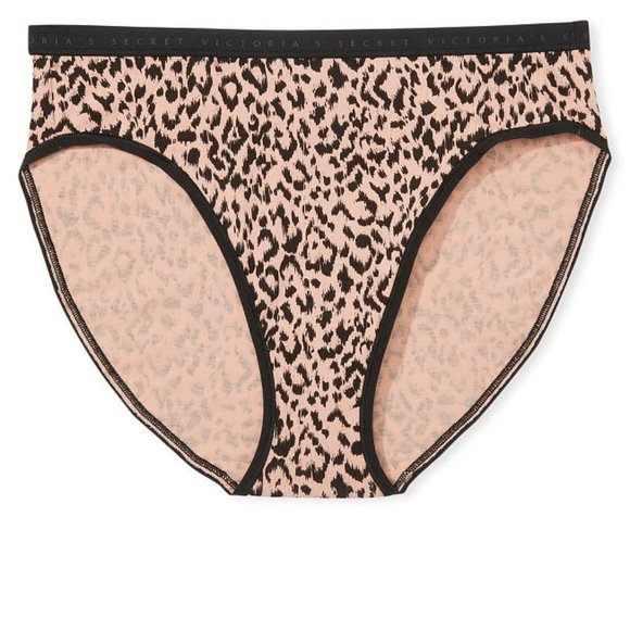 VS High-Leg Brief Stretch Cotton Leopard Cheetah Animal Print NWT - Picture 7 of 10